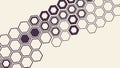 Abstract Honeycomb Hexagon Pattern Geometric Design, vector design Generative AI Royalty Free Stock Photo