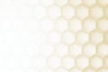 Abstract Honeycomb Pattern Background in Light Cream and Beige Tones. Royalty Free Stock Photo