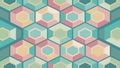 Abstract honeycomb pattern in pastel shades for modern design Royalty Free Stock Photo