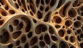 Abstract honeycomb structure