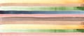 Abstract horizontal background with long watercolor colorful stripes. Hand painted texture