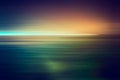 Abstract horizontal motion blur light line