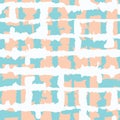 Abstract Horizontal Pastel Colored Tie-Dye Shibori Stripes Backrgound Vector Seamless Pattern Royalty Free Stock Photo