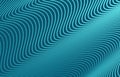 Abstract horizontal striped background. Ultra thin abstract wavy lines on aqua backdrop