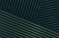Abstract horizontal striped golden background. Ultra thin gold lines on black backdrop.