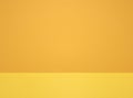 Abstract horizontally divided two yellow tone retro background