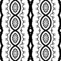 Abstract Horror Vines Seamless Pattern