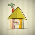 Abstract House Illustration Royalty Free Stock Photo