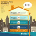 Abstract house infographics