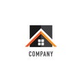 Abstract House Real Estate Logo Design Template, Home Builders Company