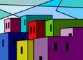 Abstract houses.