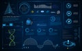 Abstract HUD interface UI Screen smart technology innovation concept template background