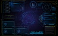 Abstract hud interface UI technology virtual machine running template background