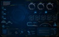 Abstract HUD UI interface data diagnostics conept design template background
