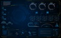 Abstract HUD UI interface data diagnostics conept design template background