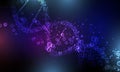 Abstract Human DNA background design Royalty Free Stock Photo
