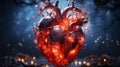 Abstract Human heart background Royalty Free Stock Photo