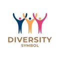 Abstract Human People Family Together for Diversity Community Unity United Teamwork Symbol Vector Royalty Free Stock Photo