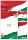 Abstract Hungary Flag Background