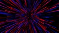 Abstract hyperspeed background. Movements of big data cyberspace. Dynamic light lines on the speed. Futuristic explosion of light
