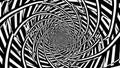 Abstract hypnotic black and white spiral optical illusion design Royalty Free Stock Photo