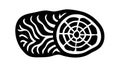 Abstract Hypnotic Circular Pattern Vector Graphic, Black & White, vector design Generative AI Royalty Free Stock Photo