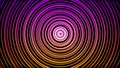 Abstract hypnotic colorful spiral. Animmation. Pulsating psychedelic circles with center. Colorful hypnotizing circles Royalty Free Stock Photo