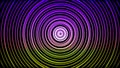 Abstract hypnotic colorful spiral. Animmation. Pulsating psychedelic circles with center. Colorful hypnotizing circles Royalty Free Stock Photo