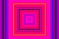Abstract hypnotic square psychedelic background,vibrant colors virtual reality.Indoors background