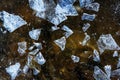 Abstract ice debris background Royalty Free Stock Photo