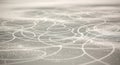 Abstract Ice Surface with Skaters Traces and Reflections Royalty Free Stock Photo
