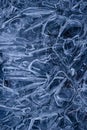 Abstract ice texture, Belgium Royalty Free Stock Photo