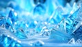 abstract ice texture graphic pattern, icy winter, frozen ice background Royalty Free Stock Photo