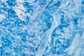 Abstract ice texture. Small ice bubbles with tails. Abstract nature background. Arctic ice. Royalty Free Stock Photo