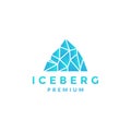 Abstract iceberg blue colorful logo symbol icon vector graphic design illustration idea creative