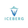 Abstract iceberg vector design template