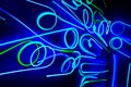 Abstract illuminated neon sign