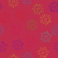 Abstract illumination seamless light bulbs pattern for wrapping paper and fabrics and kids print and school accessories