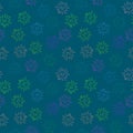 Abstract illumination seamless light bulbs pattern for wrapping paper and fabrics and kids print and school accessories