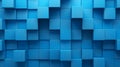 Abstract illustration of blue cubes background. Futuristic background design Royalty Free Stock Photo