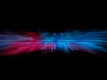 Abstract illustration in blue and red tones on a black background Royalty Free Stock Photo