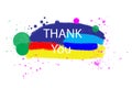 Bright Abstract Thank You Illustration