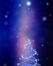 Abstract illustration for christmas blue background