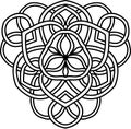 Abstract illustration. Element for design with celtic motifs