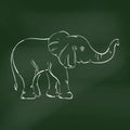 Abstract illustration of an elephant