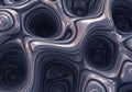 Abstract illustration featuring an array of smooth, swirling forms Royalty Free Stock Photo