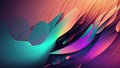 Abstract illustration with fluidly colorful wallpaper 4K