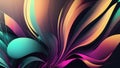 Abstract illustration with fluidly colorful wallpaper 4K