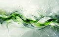 Abstract wallpaper,illustration with Green and White,curves flowing ,blurry background Royalty Free Stock Photo
