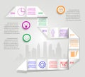 Abstract illustration Infographic. Royalty Free Stock Photo